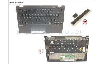 Fujitsu CP816698-XX UPPER ASSY INCL. KB SPAIN