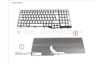 Fujitsu CP825848-XX KEYBOARD WHITE GERMAN WIN11