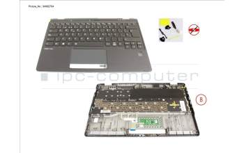 Fujitsu CP826406-XX UPPER ASSY INCL. KEYB SPAIN W/FP