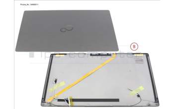 Fujitsu CP826985-XX LCD BACK COVER BK W/HELLO W/WLAN W/TOUCH