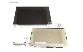 Fujitsu CP827212-XX LCD ASSY 14\" E-PRIV W/ PLATE