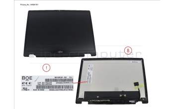 Fujitsu CP842136-XX LCD FRONT COVER W/ TOUCH PANEL 300CD