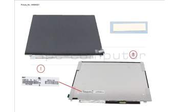 Fujitsu CP842174-XX LCD ASSY 14\" EPRIV W/ PLATE