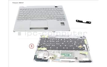 Fujitsu CP846858-XX UPPER ASSY W/ KB WHITE FRANCE W/ PV