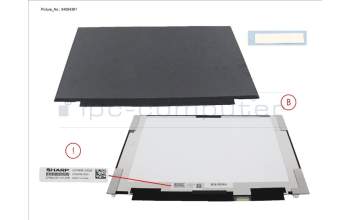 Fujitsu CP847022-XX LCD ASSY 15\" FHD 300CD W/ PLATE