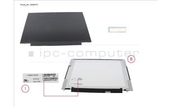 Fujitsu CP847044-XX LCD ASSY 14\" FHD W/ PLATE