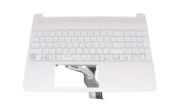 CT:BJESP3ALKDYFHV Original HP Tastatur inkl. Topcase DE (deutsch) weiß/weiß mit Backlight
