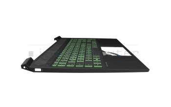 DD21A1 Original HP Tastatur inkl. Topcase DE (deutsch) schwarz/grün/schwarz mit Backlight
