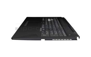 DQ60PLBLB35 Original Asus Tastatur inkl. Topcase DE (deutsch) schwarz/transparent/schwarz mit Backlight
