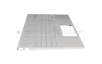 DZC54G7BTATP00 Original HP Tastatur inkl. Topcase DE (deutsch) silber/silber mit Backlight (UMA-Grafik)