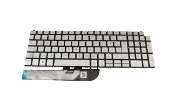 Dell Inspiron 15 (5590) Original Tastatur DE (deutsch) silber mit Backlight