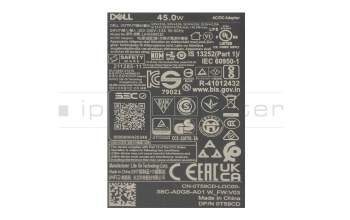 Dell Latitude 12 (7285) Original USB-C GaN-Netzteil 45,0 Watt kleine Bauform Small Slim