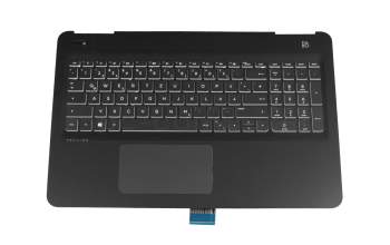EAG3500216N Original HP Tastatur inkl. Topcase DE (deutsch) schwarz/schwarz