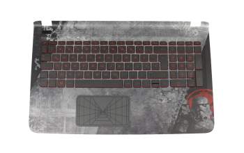 EAX1500307R Original HP Tastatur inkl. Topcase DE (deutsch) schwarz/schwarz mit Backlight