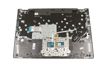 ET2GA000100 Original Lenovo Tastatur inkl. Topcase DE (deutsch) grau/grau mit Backlight für Fingerprint