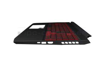 ET3AU000100QSD1 Original Acer Tastatur inkl. Topcase DE (deutsch) schwarz/rot/schwarz mit Backlight