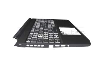 ET3AU000600QSD1 Original Acer Tastatur inkl. Topcase DE (deutsch) schwarz/weiß/schwarz mit Backlight