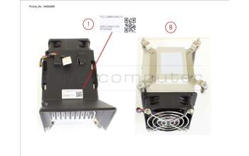 Fujitsu FPCCPY35GK HEATSINK 65W VER2 ADL STANDARD