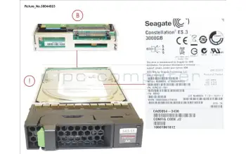 Fujitsu FUJ:CA07670-E093 DX S3 HD DRIVE 3.5\' 3TB 7.2KRPM X1