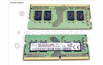 Fujitsu FUJ:CA46212-5715 MEMORY 8GB DDR4-2400