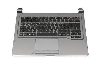 FUJ:CP697711-XX Original Fujitsu Tastatur inkl. Topcase DE (deutsch) schwarz/grau