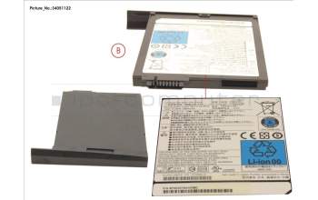 Fujitsu -BT- 2ND BATTERY UNIT (6 CELLS) 2600MAH für Fujitsu Celsius H760