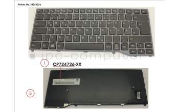 Dell FUJ:CP724726-XX Full-sized German keyboard