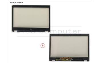 Fujitsu FUJ:CP732291-XX LCD FRONT COVER ASSY FOR TOUCH MODEL