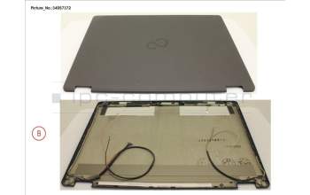Fujitsu FUJ:CP735915-XX LCD BACK COVER ASSY (FHD) W/O CAM W/ MIC