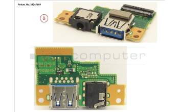 Fujitsu FUJ:CP753584-XX SUB BOARD, USB/AUDIO