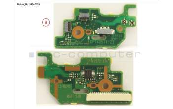 Fujitsu FUJ:CP753588-XX SUB BOARD, POWER BUTTON