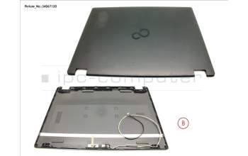 Fujitsu FUJ:CP753826-XX LCD BACK COVER ASSY(FHD W/ CAM,MIC)