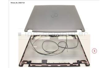 Fujitsu FUJ:CP753829-XX LCD BACK COVER (HD W/ CAM,MIC FOR WWAN)