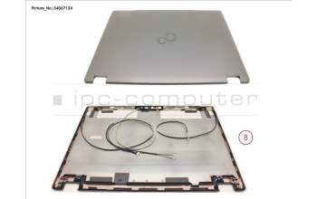 Fujitsu FUJ:CP753830-XX LCD BACK COVER (FHD W/ CAM,MIC FOR WWAN)