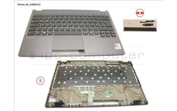 Fujitsu FUJ:CP753996-XX UPPER ASSY INCL. KEYBOARD GERMAN