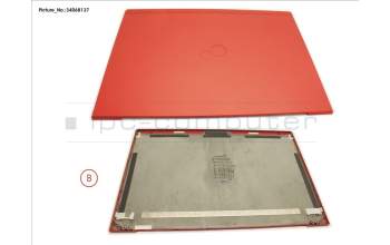 Fujitsu FUJ:CP754088-XX LCD BACK COVER RED NON TOUCH