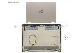 Fujitsu LCD BACK COVER ASSY (FHD) W/ CAM/MIC für Fujitsu LifeBook U727