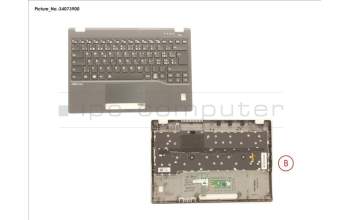 Fujitsu FUJ:CP775949-XX UPPER ASSY INCL. KEYB SWISS W/FP(TBT)