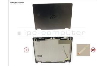 Fujitsu FUJ:CP776373-XX LCD BACK COVER ASSY (FOR FHD,W/MIC,WWAN)