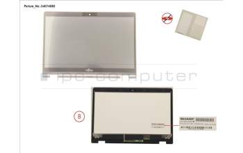 Fujitsu FUJ:CP776745-XX LCD ASSY FHD, AG INCL.TOUCHPANEL