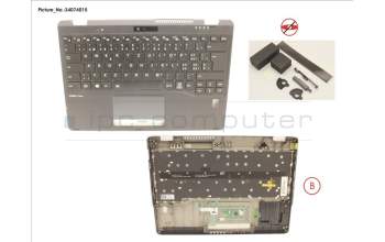 Fujitsu FUJ:CP776770-XX UPPER ASSY INCL. KEYB SWISS W/FP(ALT)