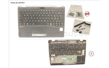 Fujitsu FUJ:CP776772-XX UPPER ASSY INCL. KEYB SWISS FOR PV