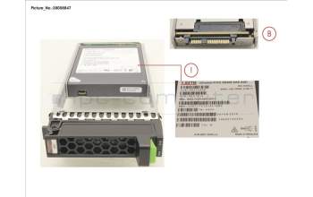 Fujitsu FUJ:JX42SSD192-1B JX40 S2 MLC SSD 1.92TB 1DWPD SPARE