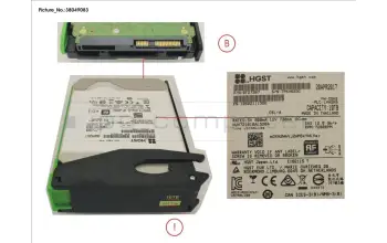 Fujitsu FUJ:JX602-HD-10TB JX60 S2 3.5\" 10TB 7K2 SAS SPARE