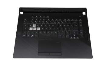 G2A5G5311Z01 Original Asus Tastatur inkl. Topcase DE (deutsch) schwarz/transparent/schwarz mit Backlight