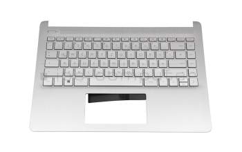 HP 14s-fq0000 Original Tastatur inkl. Topcase DE (deutsch) silber/silber