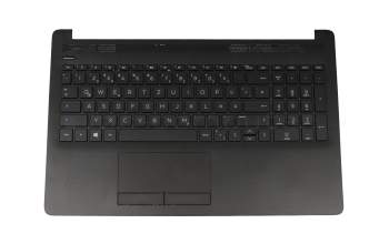 HP 15-da0000 Original Tastatur inkl. Topcase DE (deutsch) schwarz/schwarz (Rautenmuster)