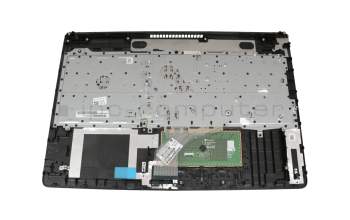 HP 15-db1000 Tastatur inkl. Topcase DE (deutsch) schwarz/schwarz (gebürstete Metalloptik)