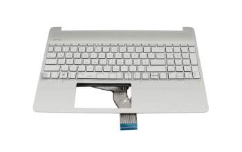 HP 15s-fq5000 Original Tastatur inkl. Topcase DE (deutsch) silber/silber mit Backlight