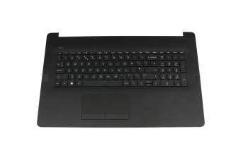 HP 17-by2000 Original Tastatur inkl. Topcase UK (englisch) schwarz/schwarz (Für DVD, Oberflächenstruktur \"schwarz gebürstet\")